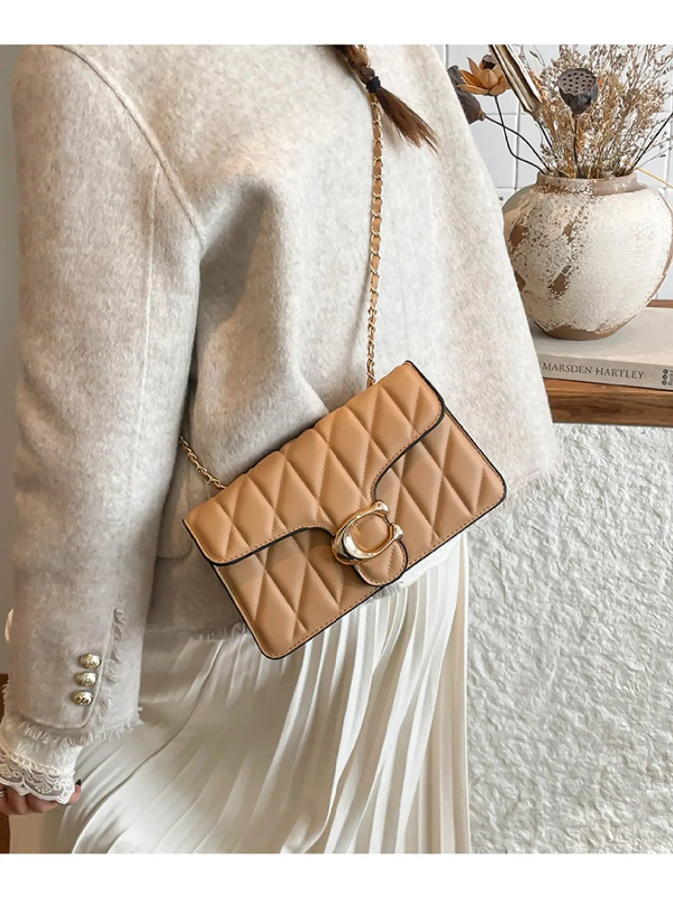 2026 Luxury Rhombus Design Clutch Bag - Lightweight Crossbody Shoulder Bag for Women, Trendy Underarm and Casual Purse