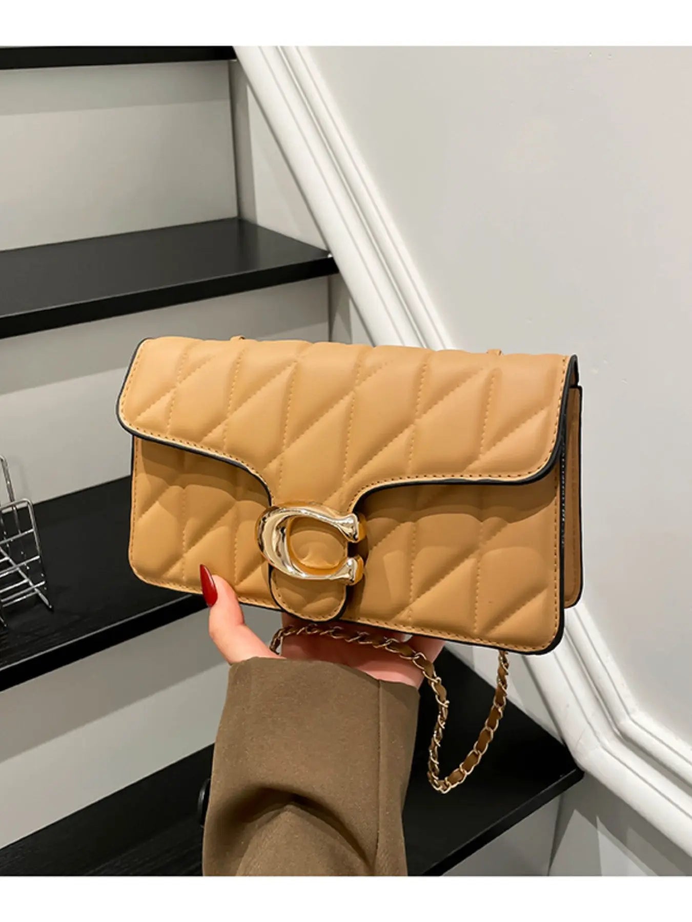 2026 Luxury Rhombus Design Clutch Bag - Lightweight Crossbody Shoulder Bag for Women, Trendy Underarm and Casual Purse