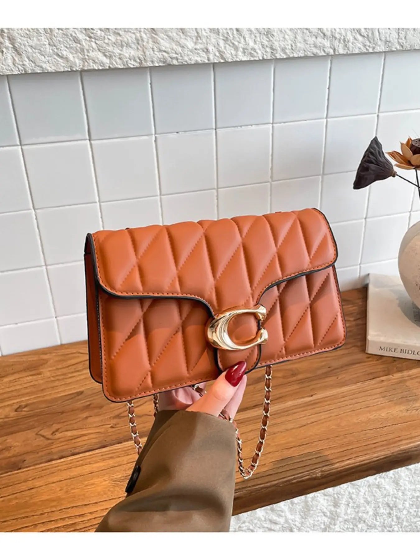 2026 Luxury Rhombus Design Clutch Bag - Lightweight Crossbody Shoulder Bag for Women, Trendy Underarm and Casual Purse